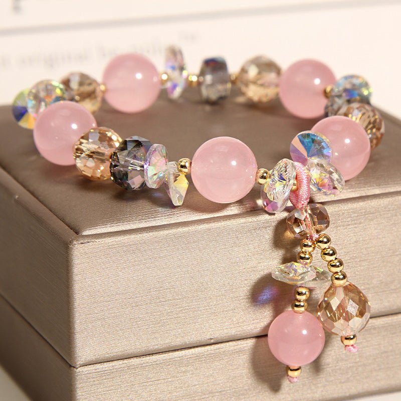 Original Handmade Aquamarine Crystal Bracelet For Women - EclipticJew