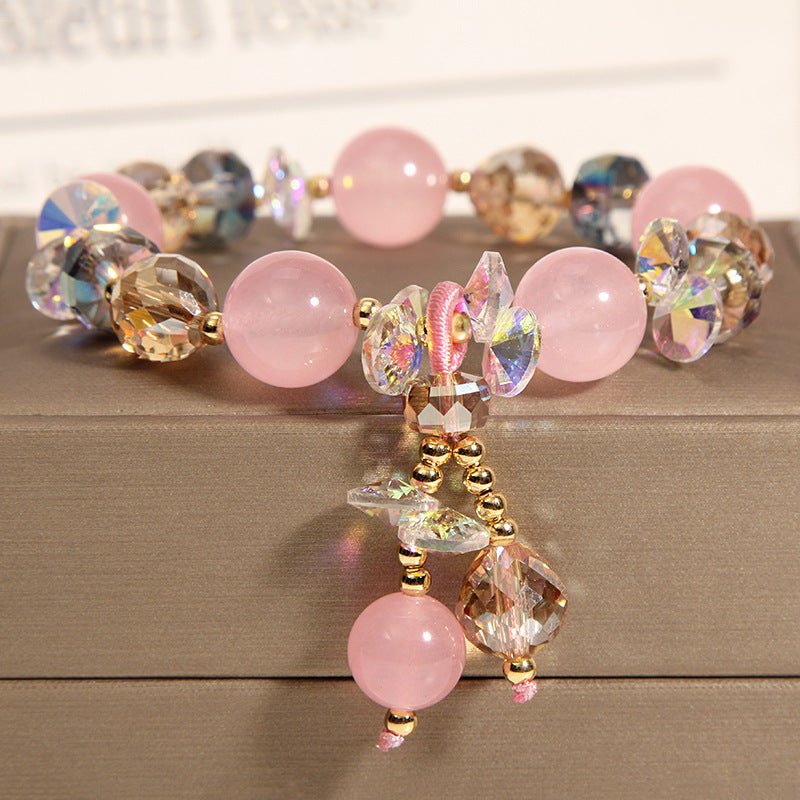 Original Handmade Aquamarine Crystal Bracelet For Women - EclipticJew