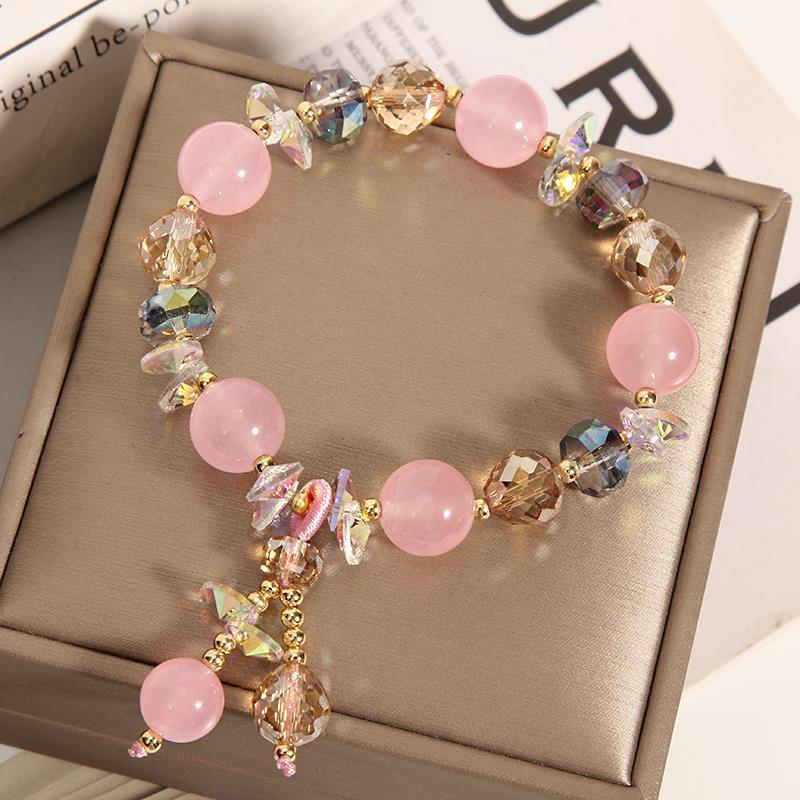 Original Handmade Aquamarine Crystal Bracelet For Women - EclipticJew