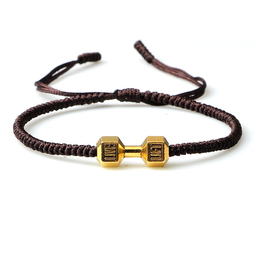 Originality Woven Dumbbell Alloy Bracelet - EclipticJew