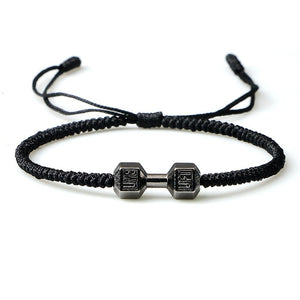 Originality Woven Dumbbell Alloy Bracelet - EclipticJew