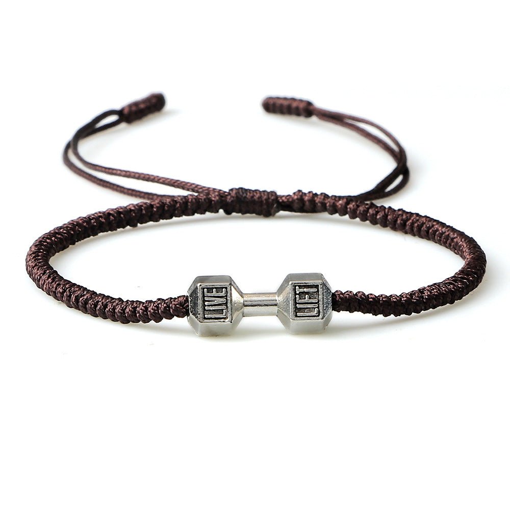 Originality Woven Dumbbell Alloy Bracelet - EclipticJew