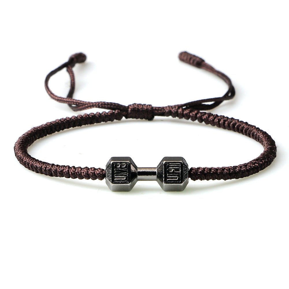 Originality Woven Dumbbell Alloy Bracelet - EclipticJew