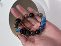 Phantom Tide Ocean Crystal Bracelet | Blue Flash, Rutilated Quartz & Black Tourmaline