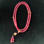 Plum Blossom Pink Bodhi Mala | 108 Beads Meditation Necklace & Bracelet