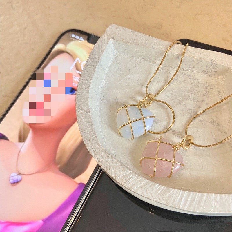Princess Moonstone Pendant Necklace - Enchanted Love Jewelry - EclipticJew