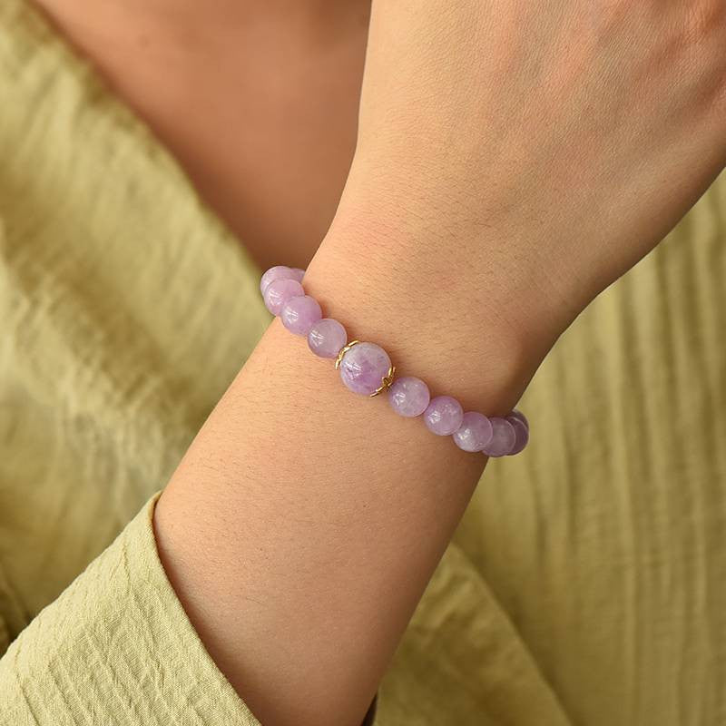 Monet Water Lilies Bracelet — Kunzite & Golden Tiger Eye EclipticJew
