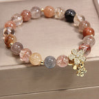 Prosperity Gold Rutilated Quartz Crystal Bracelet - EclipticJew