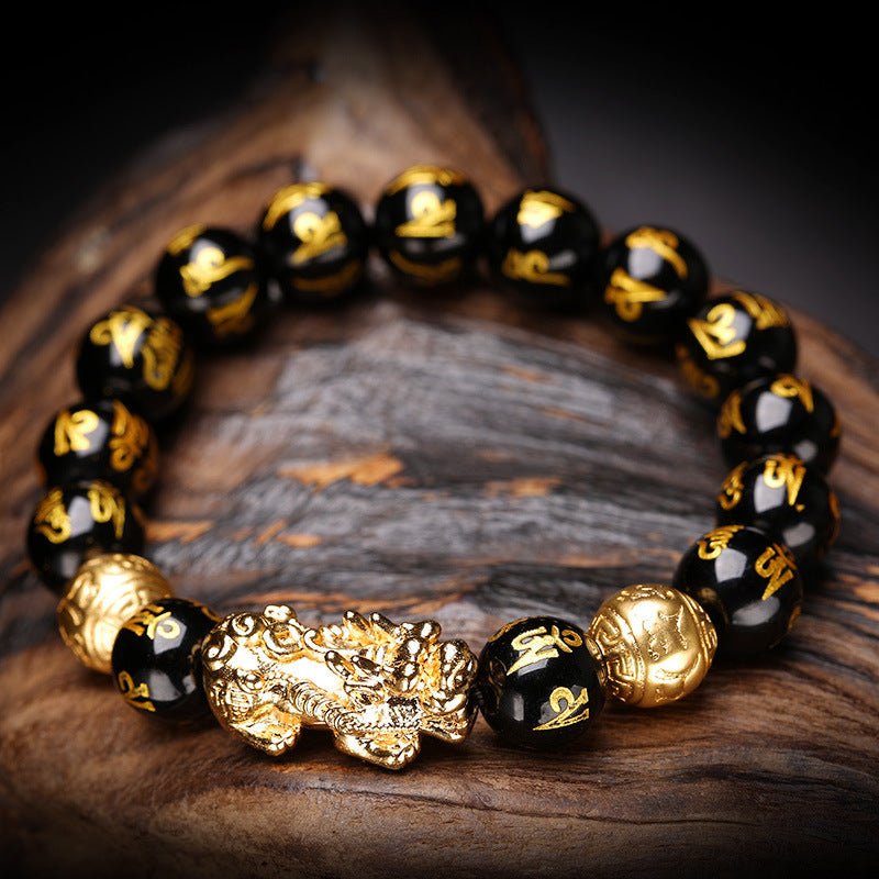 Prosperity Guardian - Black Obsidian Pixiu Wealth Amulet