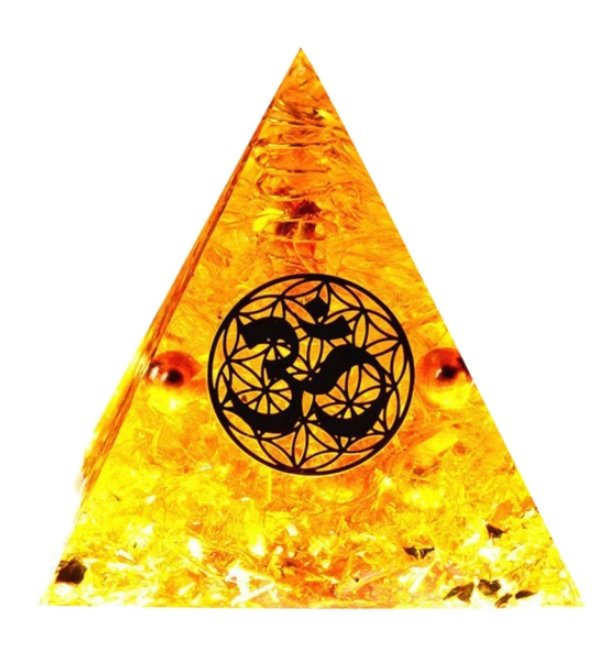 Pyramid Natural Crystal Gravel Energy Tower - EclipticJew