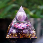 Pyramid Natural Crystal Gravel Energy Tower - EclipticJew