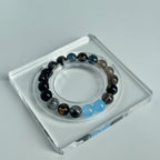 Quartz Crystal Pixiu Bracelet | 10mm Beads | Five Elements Metal Energy Balance | Wealth & Protection Feng Shui Jewelry