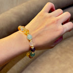 Quartz Crystal Pixiu Bracelet | 10mm Beads | Five Elements Metal Energy Balance | Wealth & Protection Feng Shui Jewelry