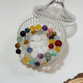 Rainbow Aura Crystal Treasure Necklace | Seven Jewel Harmony Pendant