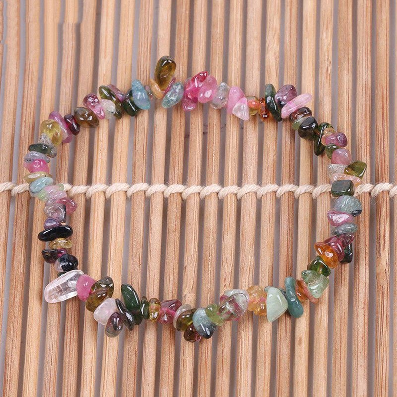 Rainbow Fluorite Chip Bracelet - EclipticJew