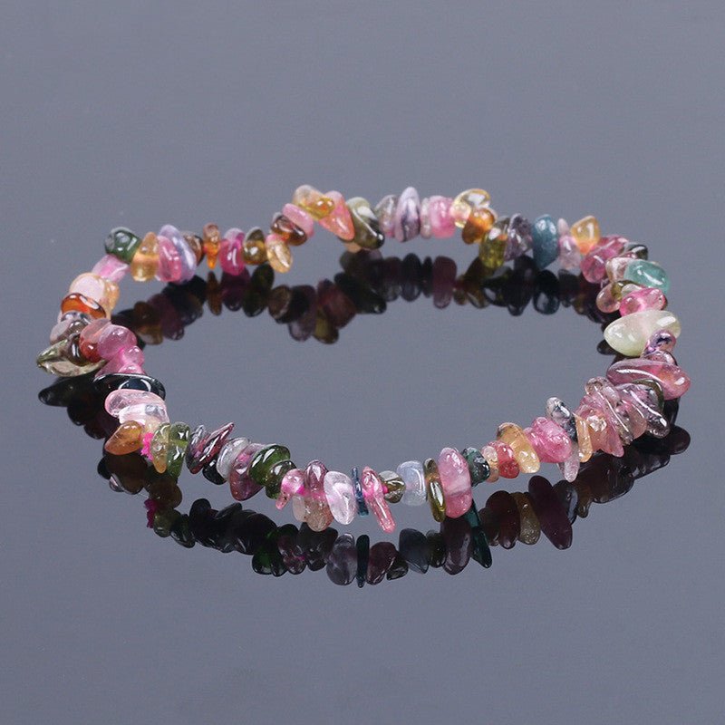 Rainbow Fluorite Chip Bracelet - EclipticJew