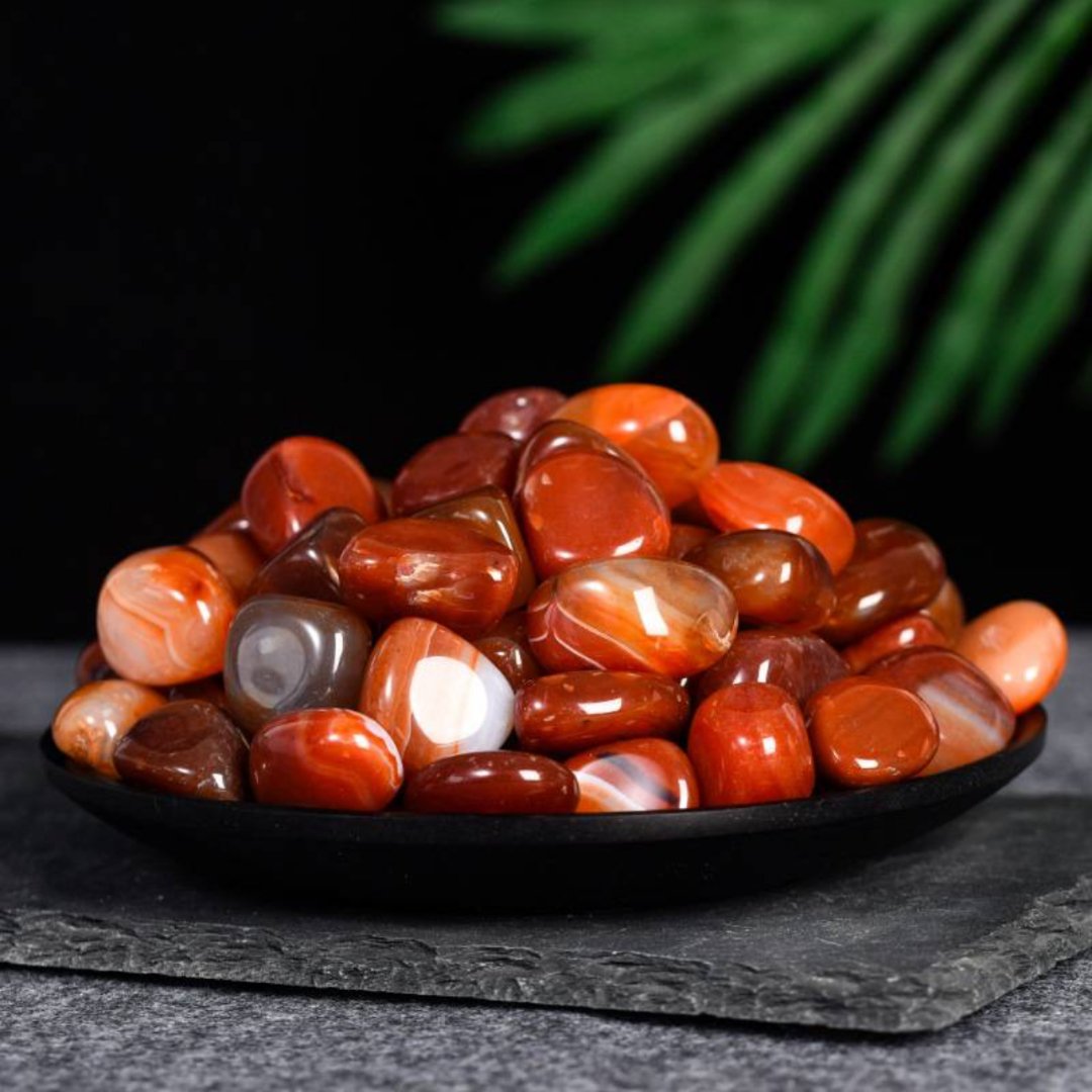 Red Agate Stone - EclipticJewcrystal