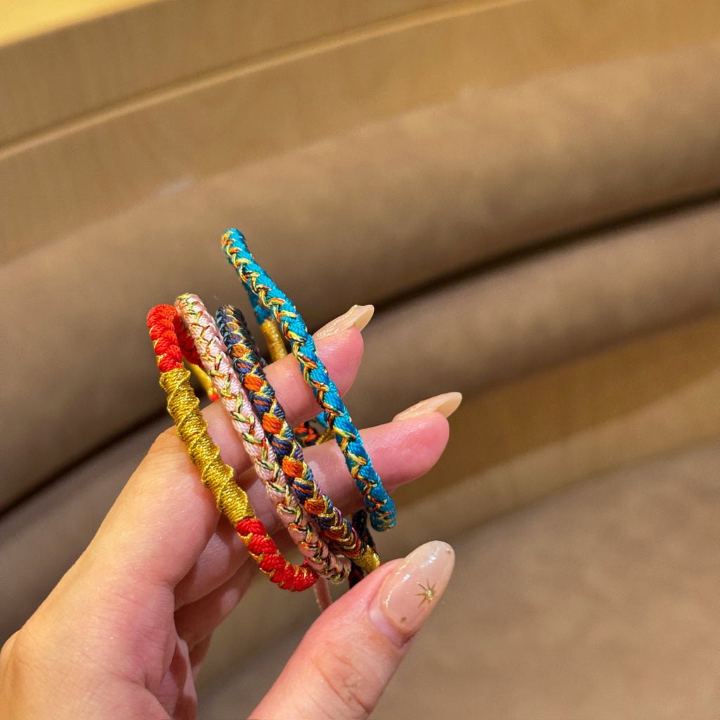 Red Rope Protection Bracelet | Adjustable Lucky Red String | Year of Birth Blessing for Good Fortune