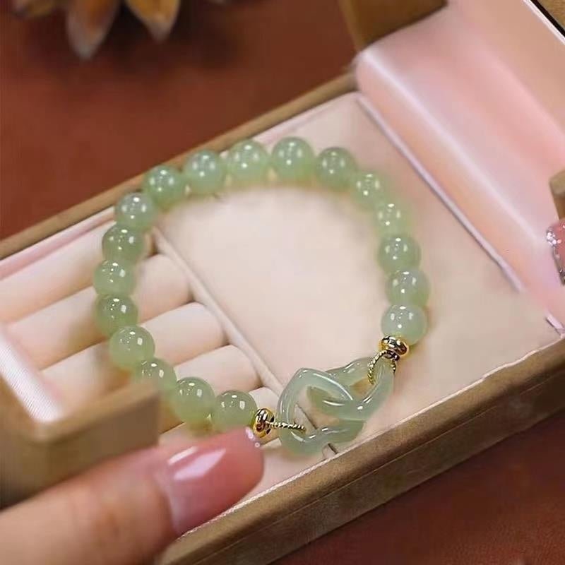 Ring Buckle Chalcedony Simple Bracelet Bracelet Female Light Luxury - EclipticJew