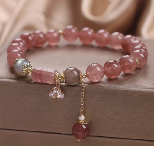 Rosy Glow Quartz Bracelet - EclipticJew