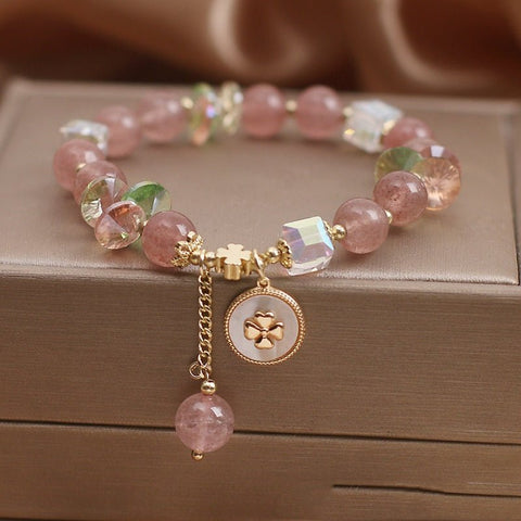 Rosy Lucky Quartz Fortune Bracelet