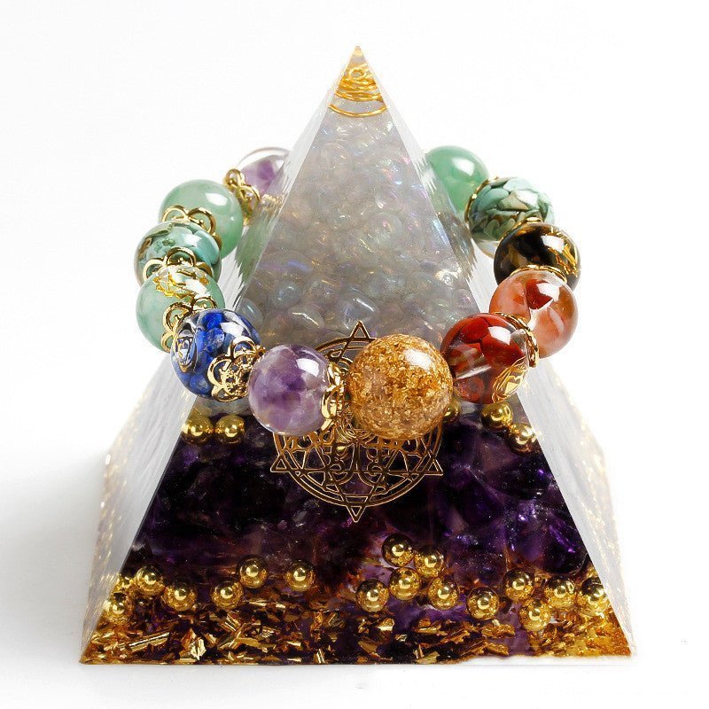 Seven chakra bracelet Organ Bracelet Healing Energy Crystal Bracelet - EclipticJew