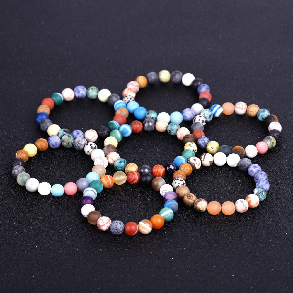 Seven Chakra Celestial Universe Solar System Bracelet