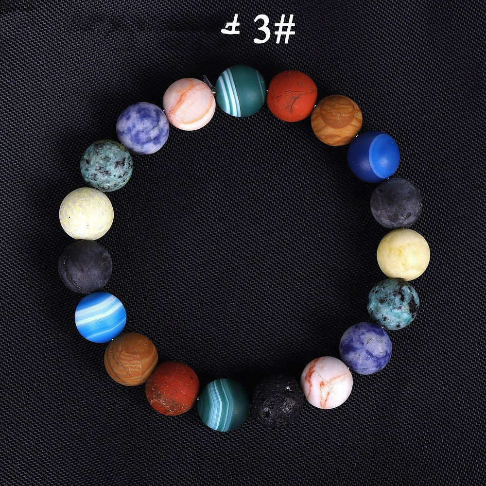 Seven Chakra Celestial Universe Solar System Bracelet