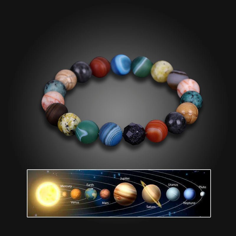 Seven Chakra Celestial Universe Solar System Bracelet
