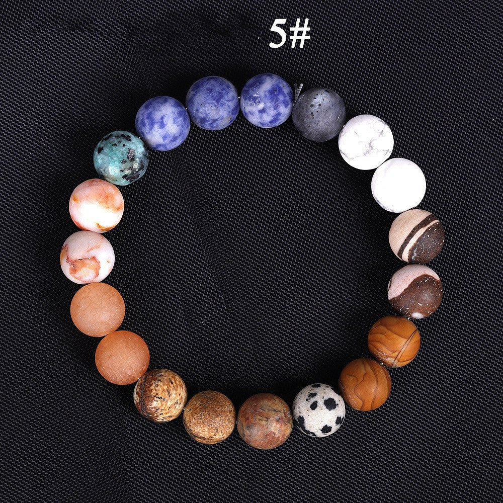 Seven Chakra Celestial Universe Solar System Bracelet