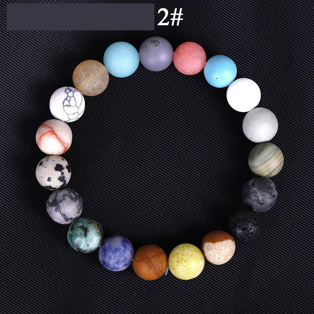 Seven Chakra Celestial Universe Solar System Bracelet