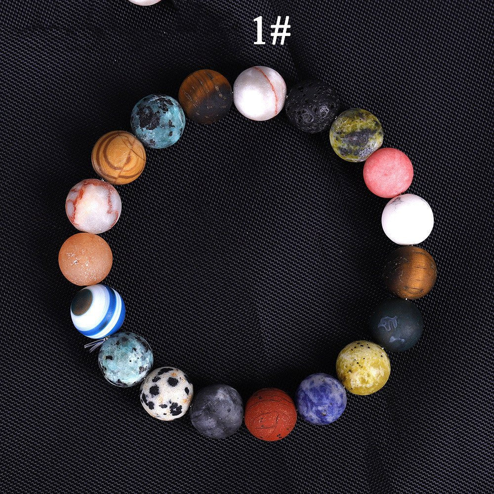 Seven Chakra Celestial Universe Solar System Bracelet