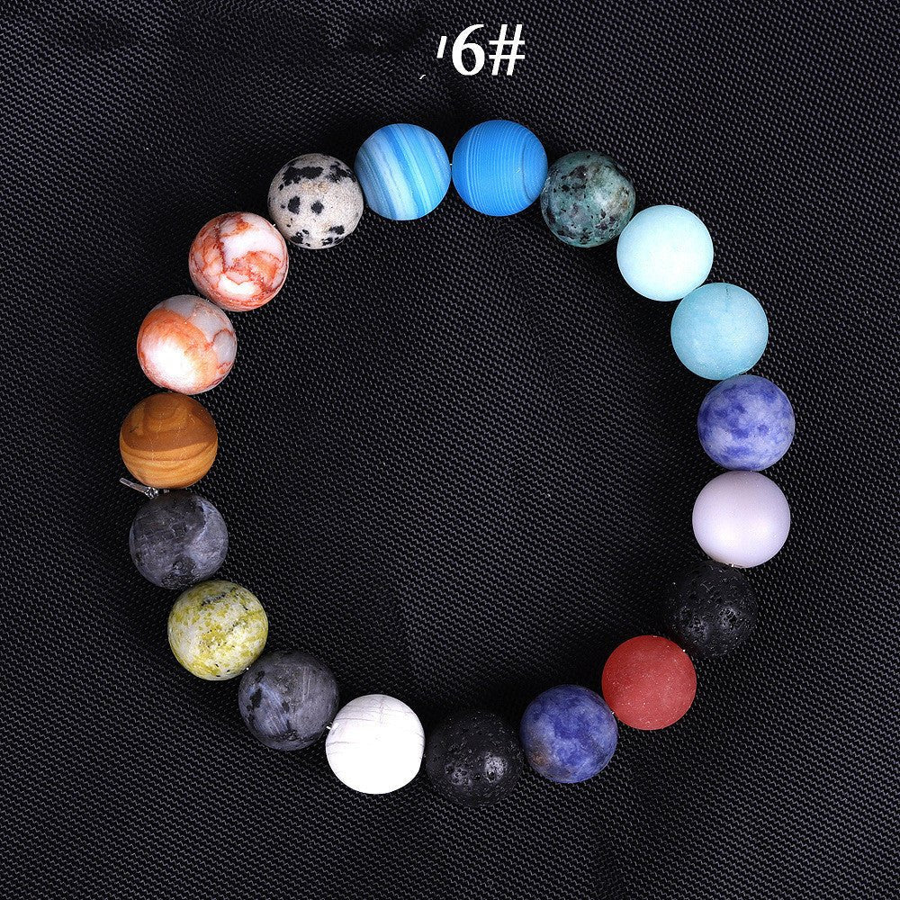 Seven Chakra Celestial Universe Solar System Bracelet