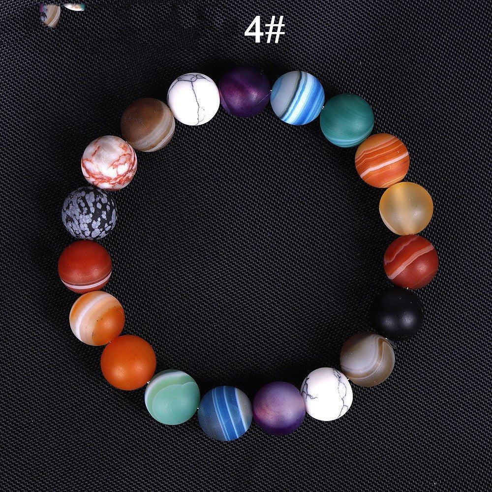 Seven Chakra Celestial Universe Solar System Bracelet
