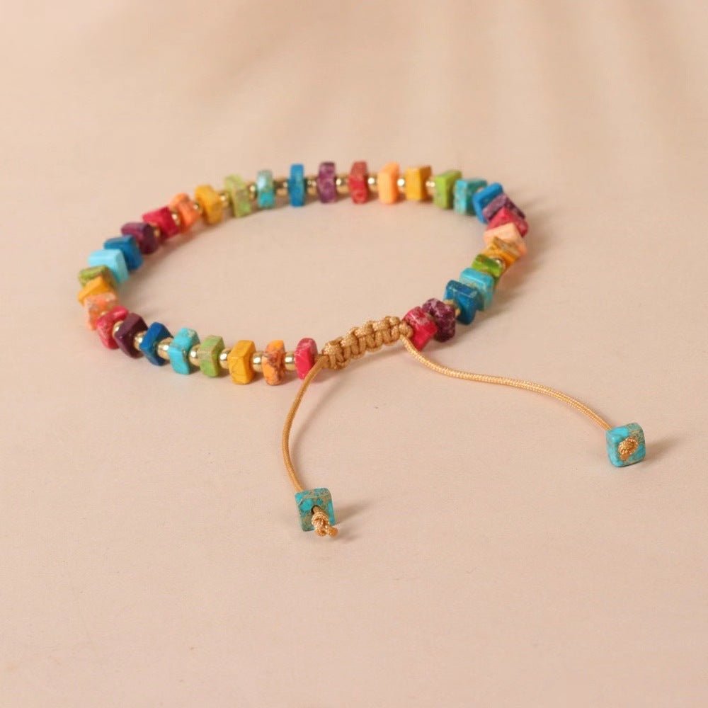 Square Beads Color Woven Yoga Bracelet - EclipticJew