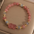 Strawberry Quartz Courage Bracelet