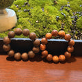 Taihang Thuja Wood Bracelet, High Oil Aged Cliff Cypress Beads, Meditation Prayer Mala, Spiritual Grounding Gift, 18mm