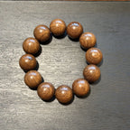 Taihang Thuja Wood Bracelet, High Oil Aged Cliff Cypress Beads, Meditation Prayer Mala, Spiritual Grounding Gift, 18mm