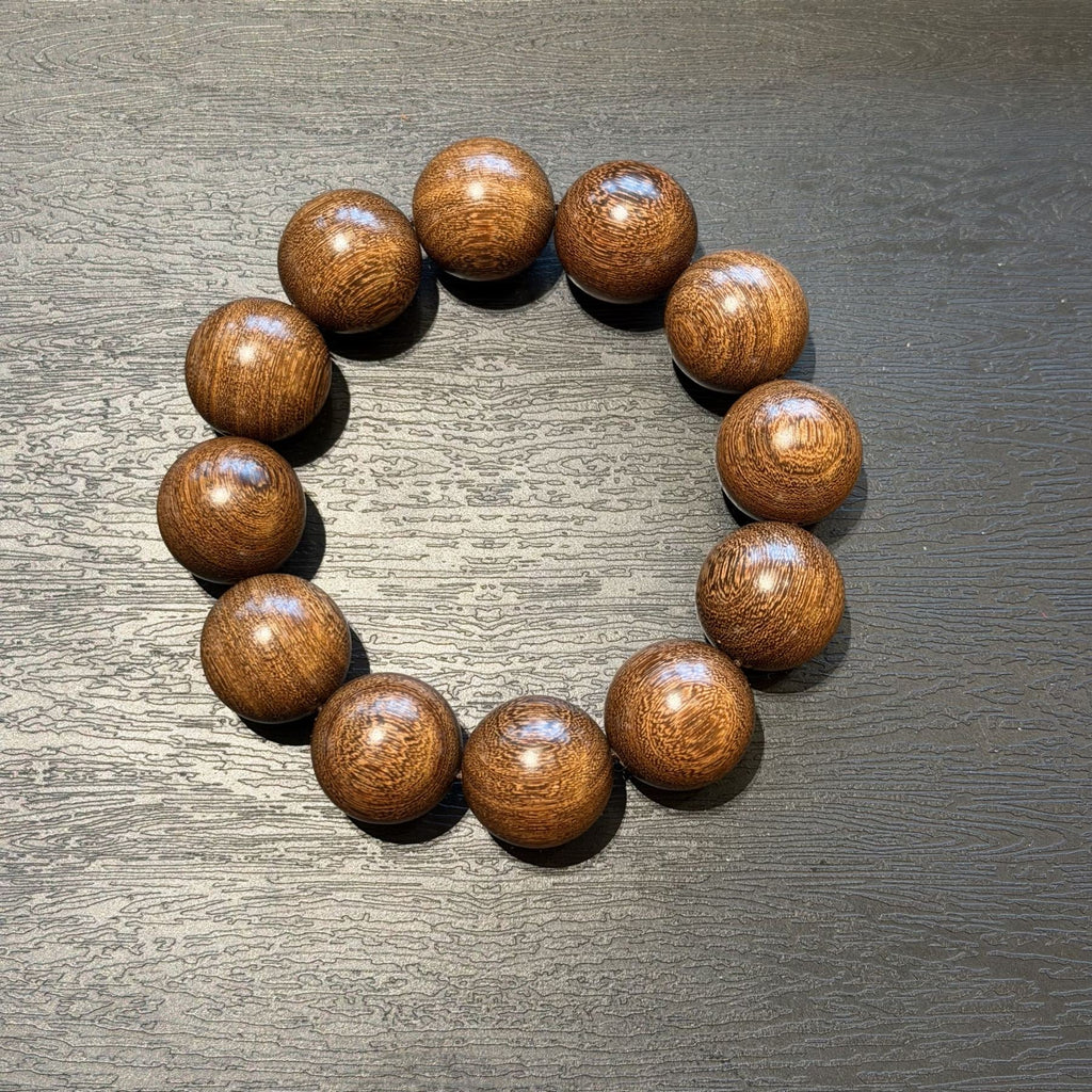 Taihang Thuja Wood Bracelet, High Oil Aged Cliff Cypress Beads, Meditation Prayer Mala, Spiritual Grounding Gift, 18mm