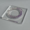 Taoist Blessed Amethyst & White Quartz Bracelet, Spiritual Clarity Amulet