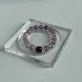 Taoist Blessed Bolivia Amethyst Bracelet, High-Grade 10mm Purple Crystal