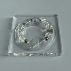 Taoist Blessed Brazilian AA Clear Quartz Bracelet, White Crystal Amulet