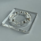 Taoist Blessed Brazilian AA Clear Quartz Bracelet, White Crystal Amulet