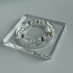 Taoist Blessed Brazilian AA Clear Quartz Bracelet, White Crystal Amulet