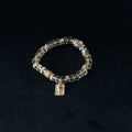 Taoist Blessed Citrine Wealth Bracelet, Eight Directions Luck Amulet