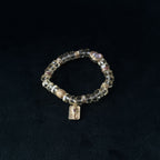 Taoist Blessed Citrine Wealth Bracelet, Eight Directions Luck Amulet