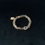 Taoist Blessed Citrine Wealth Bracelet, Eight Directions Luck Amulet