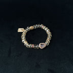 Taoist Blessed Citrine Wealth Bracelet, Eight Directions Luck Amulet