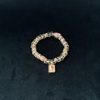 Taoist Blessed Citrine Wealth Bracelet, Eight Directions Luck Amulet