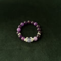 Taoist Blessed Clear Quartz Bracelet, 10mm Natural White Crystal
